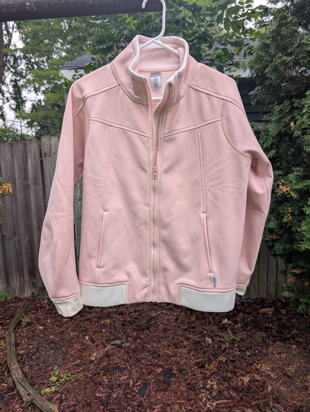 Stio Women's Pink Zip Up Fleece Jacket Size Medium